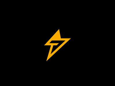 P is for power brand branding design elegant graphic design illustration letter lightning logo logotype mark minimalism minimalistic modern p power sign
