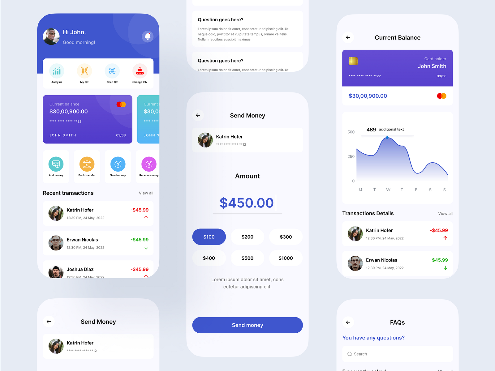 Fintech App Ui By Nikita K Kakade On Dribbble