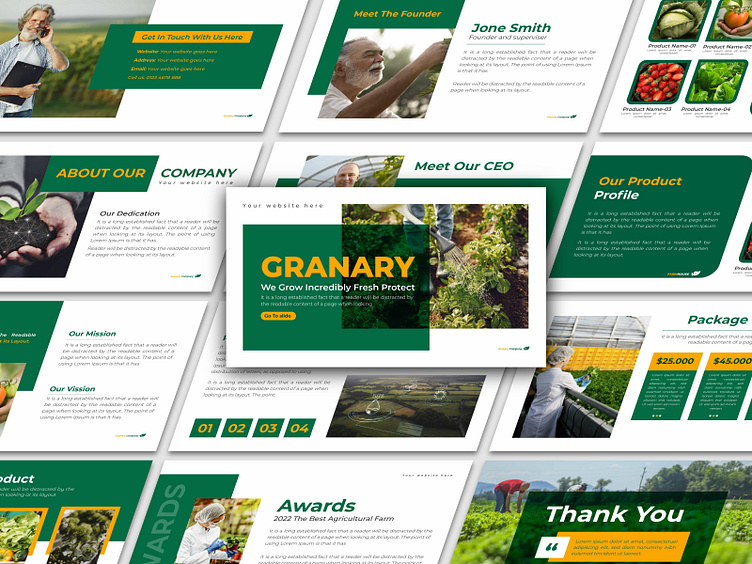 Organic Farming PowerPoint Presentation Slide Template by Md Ismail ...