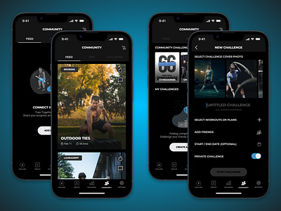 building the training community app community design fitness social ui ux