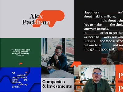 Alex Packham Brand Assets brand brand identity branding design graphic design illustration logo ui vector visual identity web design website design