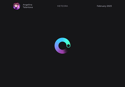 Logo for METEORA after effects animation app branding design figma graphic design illustrator loader logo motion graphics photoshop vector