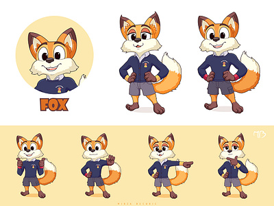 Fox Mascot cartoon graphic design illustration logo mascot vector