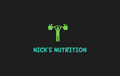 Nicks Nutrition Logo Design adobe illustrator adobe photoshop business design graphic design lo logo logo design logo minimalist mockup photoshop