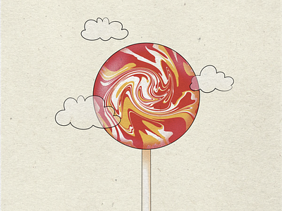 Candy illustration Candy Factory Lollipop branding branding illustration candy factory illustration handdrawn illustration illustration procreate trend 2023 watercolor illustration watercolor painting