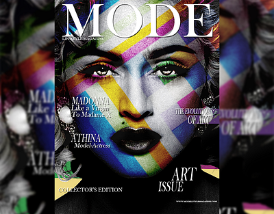 Magazine Cover design graphic design typography