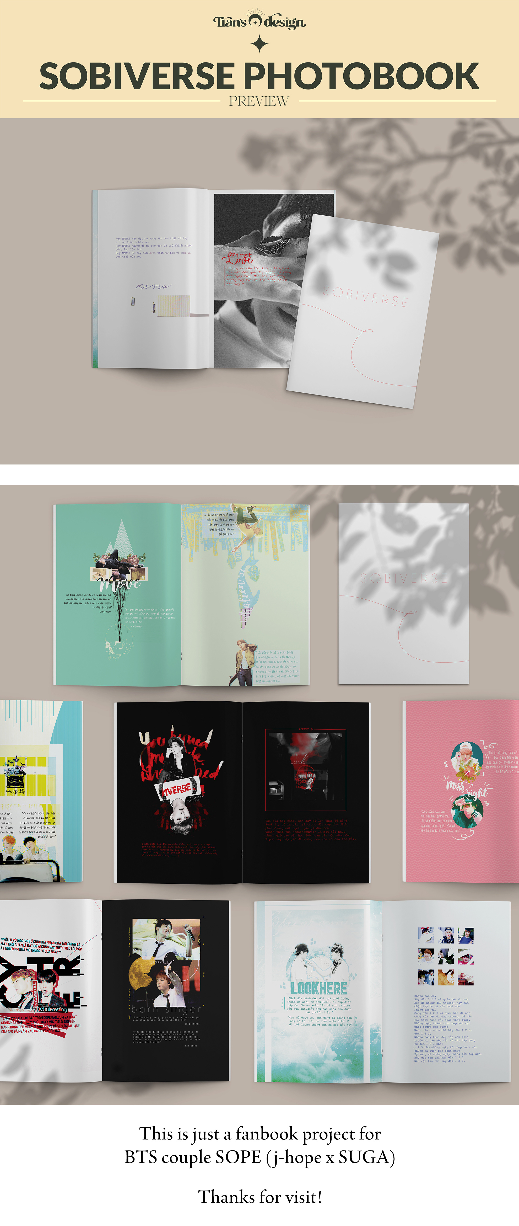 SOBIVERSE FANBOOK PROJECT branding design email email marketing graphic design illustration photobook printing design