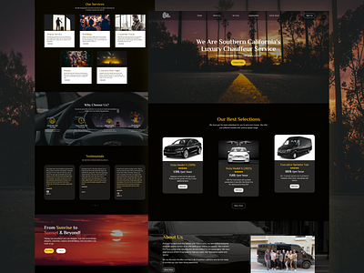 Car Service Web Design branding car website design graphic design hero section landing page ui ui design ux web design web template website design