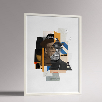 Spike Lee, portrait collage color digitalcollage illustration portrait