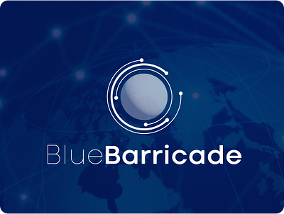 Blue Barricade Project artificial intelligence blockchain blue blue logo brand identity branding contemporary creative digital futuristic graphic design innovation logo logo design modern revolution startup tech vector webpage