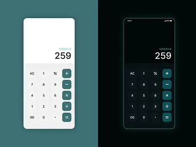 DailyUi#004 Calculator app design calc calculate calculator app calculator ui calculator ui design daily ui challenge dailyui dailyui004 mobile app ui ui design uiux design ux design