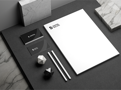 Dhitol black black white branding logo obatom