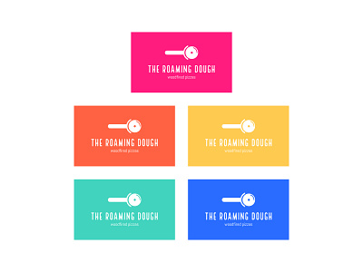 The Roaming Dough Rebrand brand brand and identity branding bright colour palette colourful colours food mark pizza rebrand redesign startup startup logo type typography