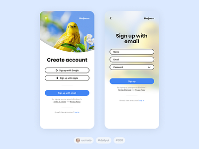 Daily UI #001 — Sign Up android app dailyui dailyuichallenge figma interface ios login mobile signup social platform ui ui design uiux user interface user interface design ux uxui visual design welcome screen