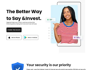 Piggyvest Web App design product design ui uiux website