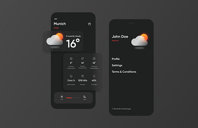 "Weather or not" - Simplifying Your Forecast Experience app design minimal mobile ui