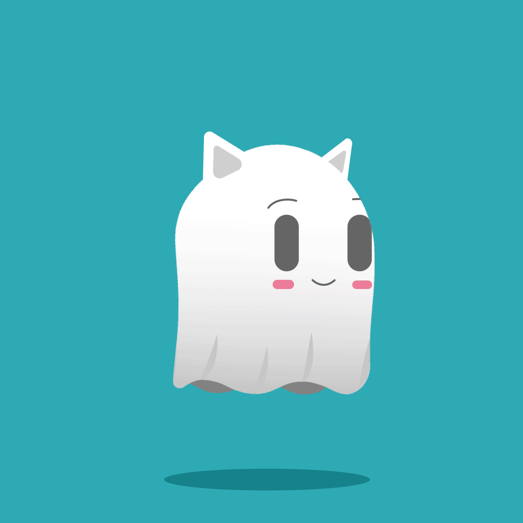 Cat Ghost animation motion graphics