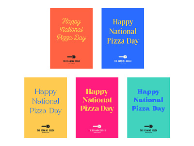 The Roaming Dough Typography brand brand design branding colour palette colourful colours fonts food pairing pizza rebrand redesign type typography