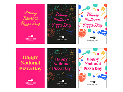 The Roaming Dough Icon Posters brand brand design branding fonts food pairing pizza poster rebrand redesign type typography