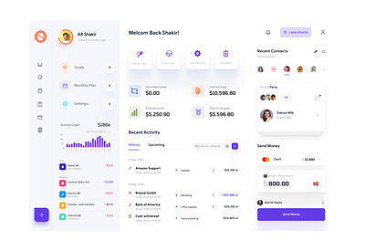 Finance Dash - UX/UI branding design graphic design logo ui ux