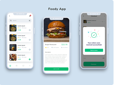 Foody app app branding delivery design ecommerce food graphic design illustration logo mobile typography ui ux vector