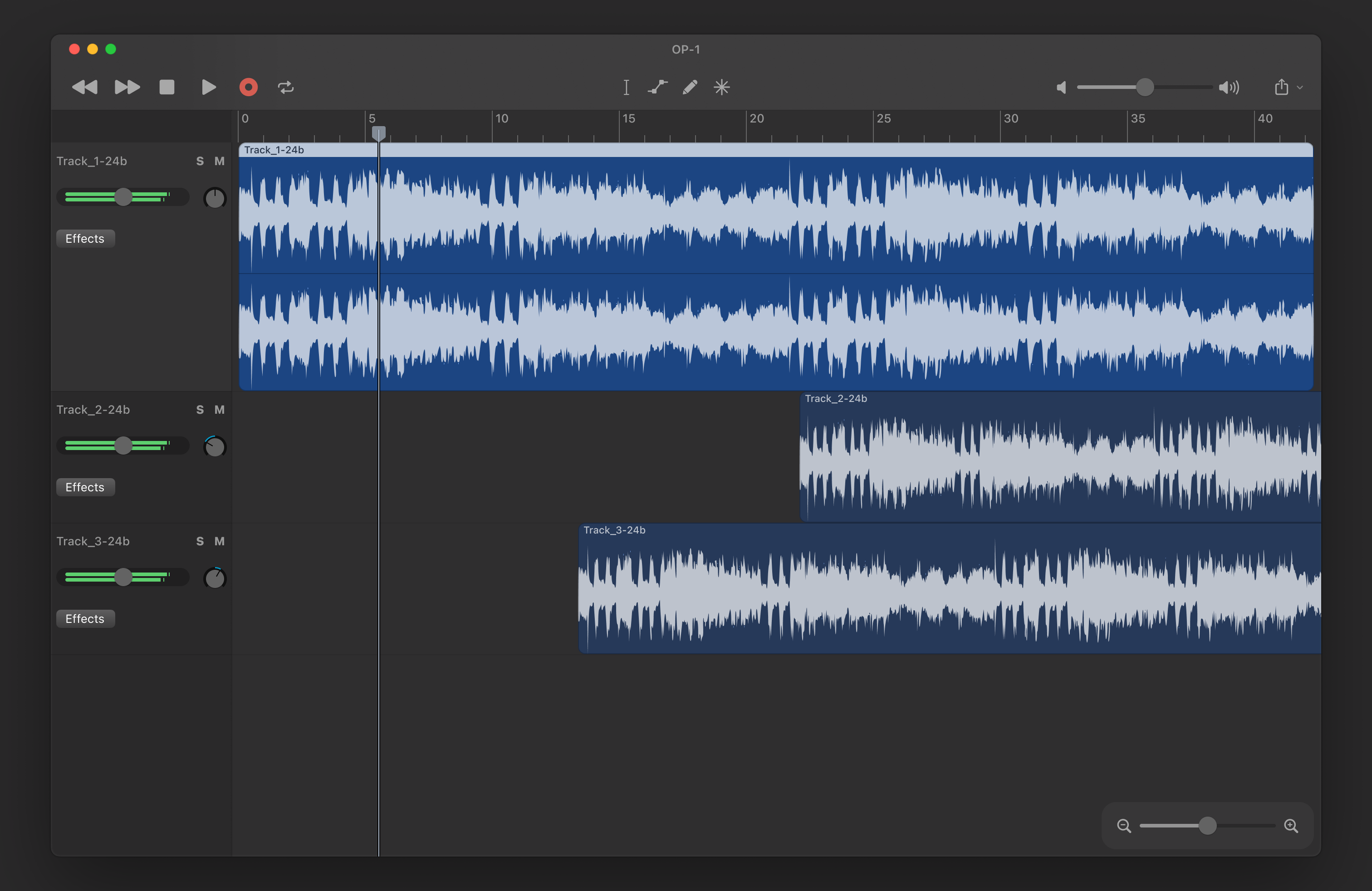 Audacity app concept app audacity audio audio editor audio software dark dark theme desktop desktop app mac os macos open source software sound editor theme ui ux
