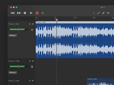 Audacity app concept app audacity audio audio editor audio software dark dark theme desktop desktop app mac os macos open source software sound editor theme ui ux