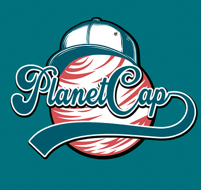 PLANET CAP LOGO branding design graphic design illustration logo typography vector