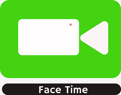 Face Time camera graphic design logo ui