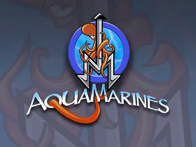 AquaMarines design illustration logo