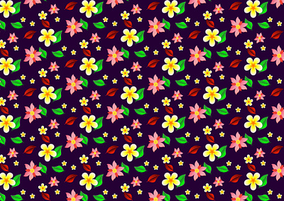 Floral Seamless Pattern ditsy pattern fabic favric pattern floral pattern illustration iluustrator leafy pattern pattern seamless pattern textile vector