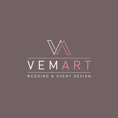 VemArt logo design branding design graphic design logo logotype visual wedding