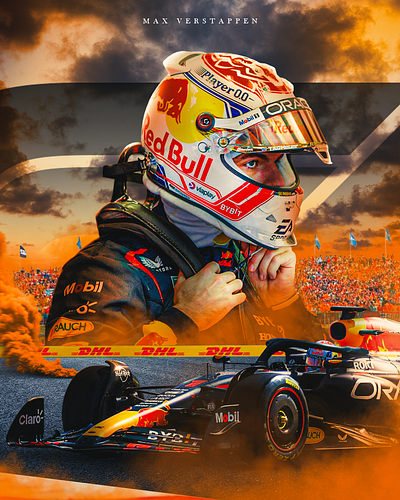MAX VERSTAPPEN 2023 POSTER artowrk design f1 formula 1 graphic design photoshop poster racing sport