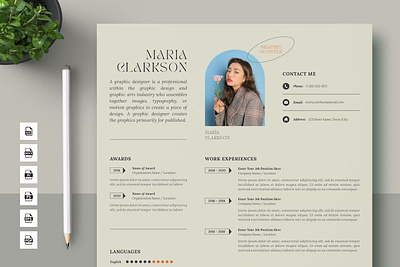 Cv Designs, Themes, Templates And Downloadable Graphic Elements On Dribbble