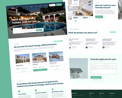 Real Estate Agency Landing page-Website design realestate ui uiux ux webdesign website websitedesign