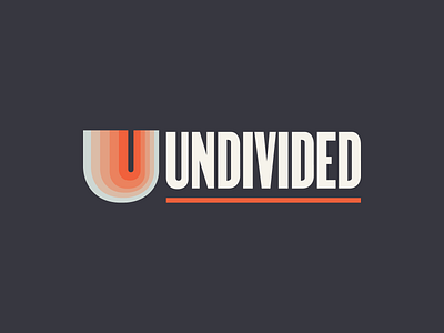 UNDIVIDED Begins with U branding design logo logotype non profit