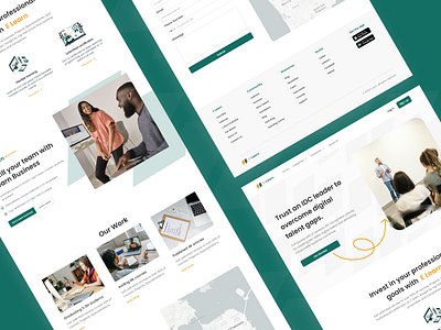 E-learn Website Design : Landing Page design e learn e learning landing page ui uiux