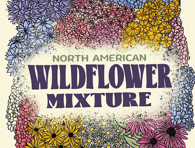 North American Wildflower Mixture Seed Packet, 2023 american bohemian boho botanical feminine flowers garden gardening north organic seed seeds wildflower wildflowers