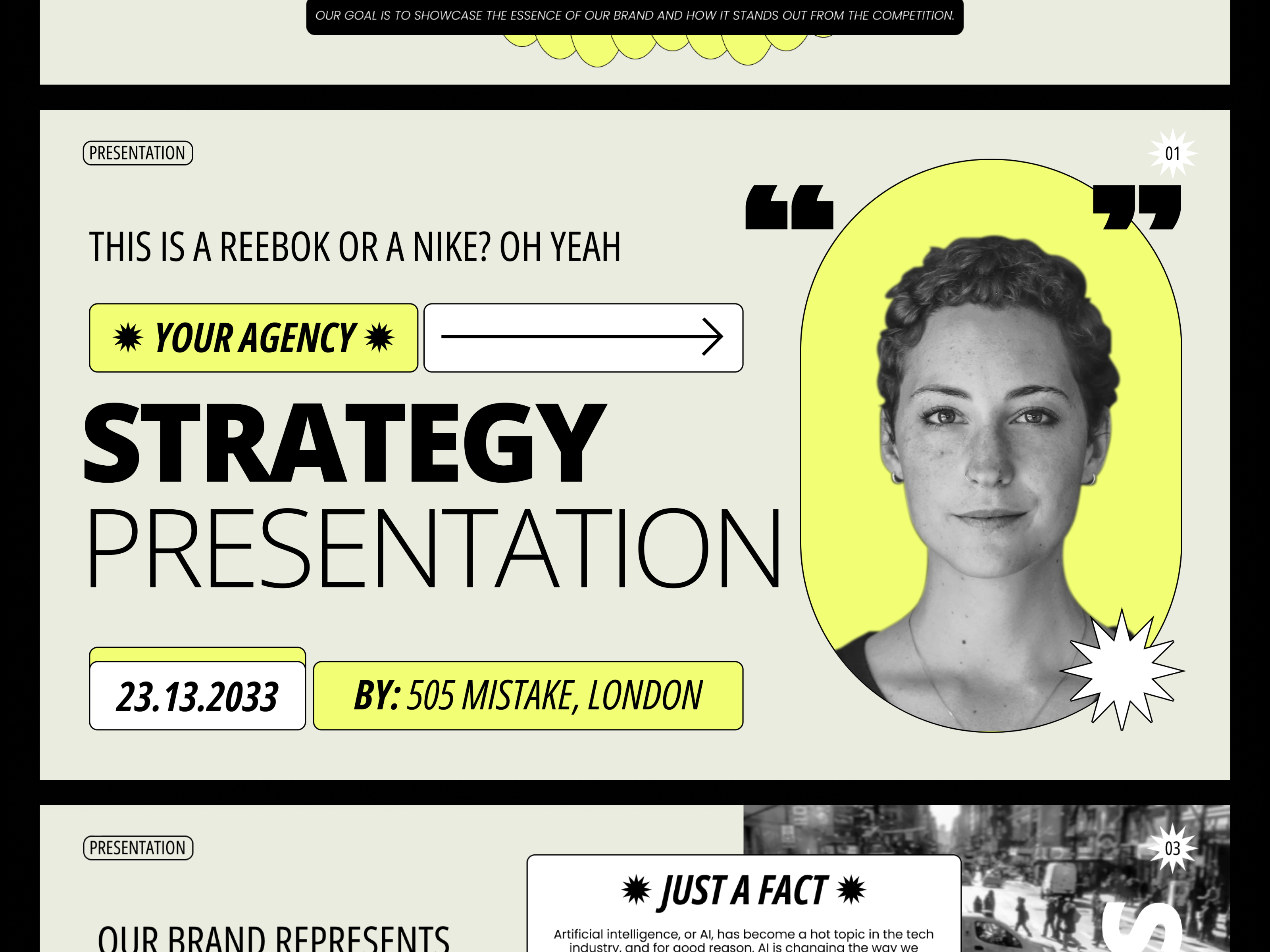 Example of Pitch Deck. Presentation Design 5 Pages