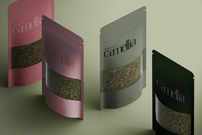 CAMELLIA | Luxury Tea Branding brand design brand guidelines brand identity branding business card collateral design food and beverage graphic design identity design illustration logo logo design packaging packaging design tea ui