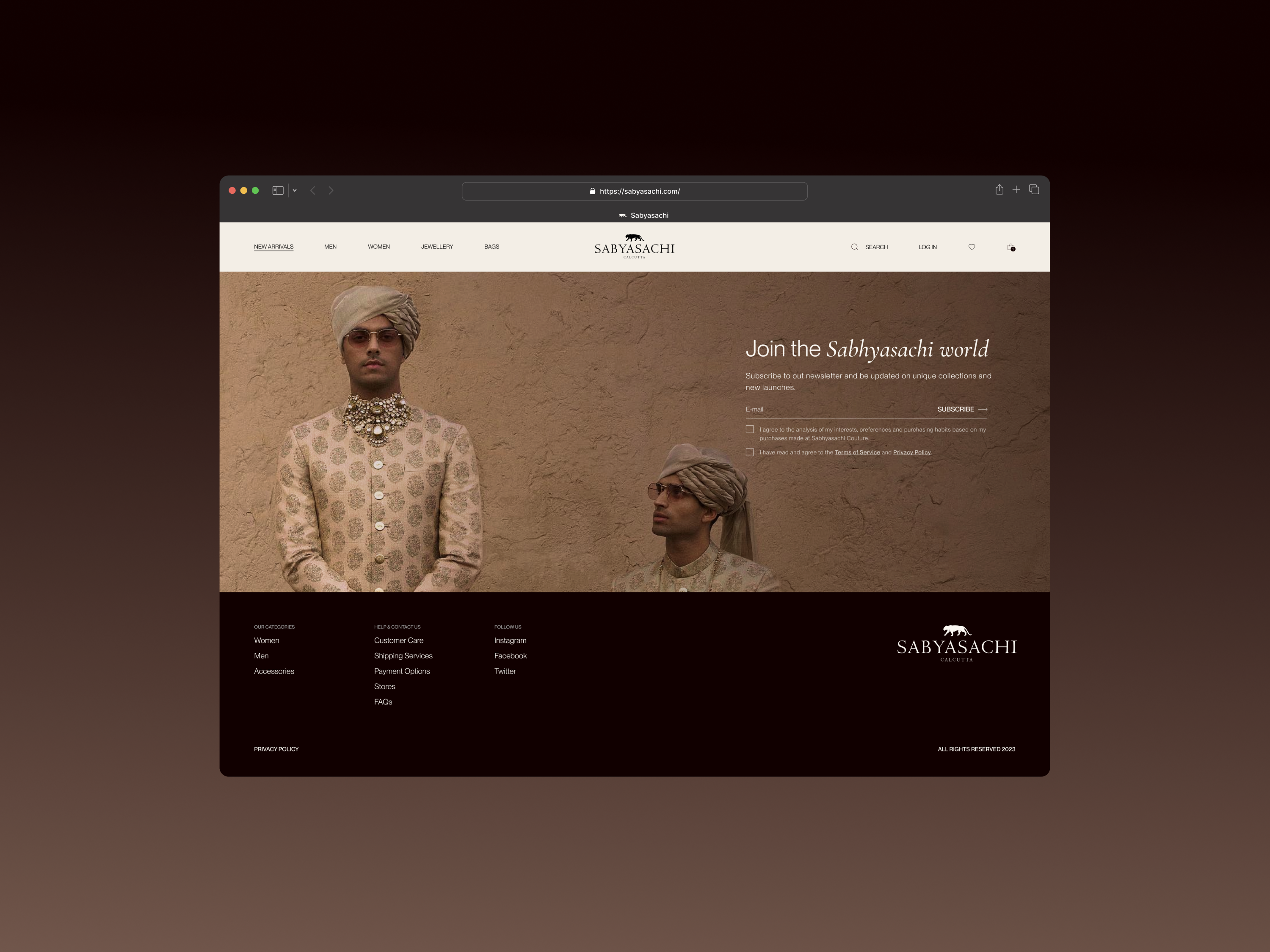 Sabyasachi website Re-design Concept // adobe after effects adobexd branding concept design fashion figma indian brand indian luxury luxury brand sabyasachi typography ui user experience user interface ux website website concept website design website redesign