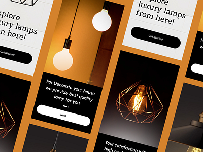 Mobile App-Lamp Product design graphic design illustration landing page mobile app product app ui ux