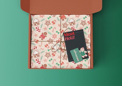 HOLIDOUGH | Holiday Cookie Kit brand design branding business card collateral design graphic design illustration logo