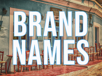 Brand Names branding graphic design marketing naming