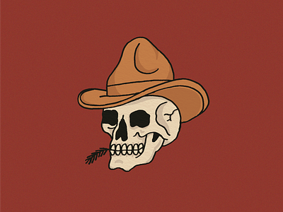 ride or die cowboy design digital art flash graphic design hat illustration illustrator skull tattoo texture