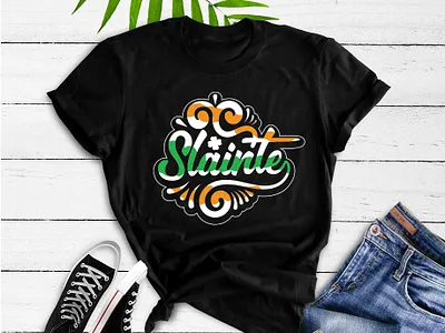 Slainte St. Patrick's day t-shirt design design graphic design illustration irish irish art irish design st patrick st patricks st patricks day st patrics day t shirt design st patrics day t shrit st patrics day tshrit t shirt t shirt design tshirt tshirts typography