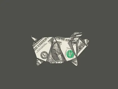 capitalist pig 3d art capitalist funny graphic design illustration money pig vector