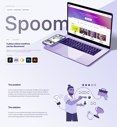 Spoom Platform graphic design ui ux