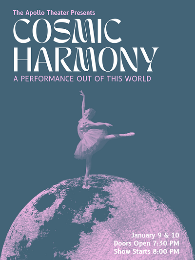 Cosmic Harmony design graphic design poster typography