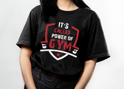 It's called power of gym motivational typography t-shirt design gym t shirt gym tshirt vector gymlover its called power of gym word